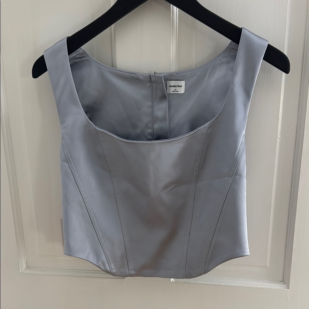 Sunday best Top in dusk blue